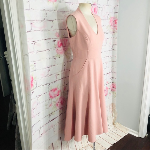Eliza J sleeveless high low soft pink midi dress - Picture 8 of 16